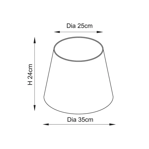 Zigzag 350mm Apricot Tapered Shade