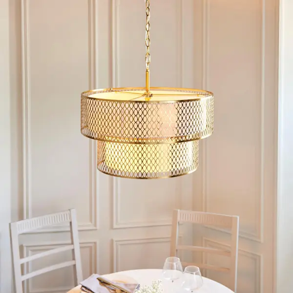 Cordero 6 Light Tiered Pendant in Gold Finish