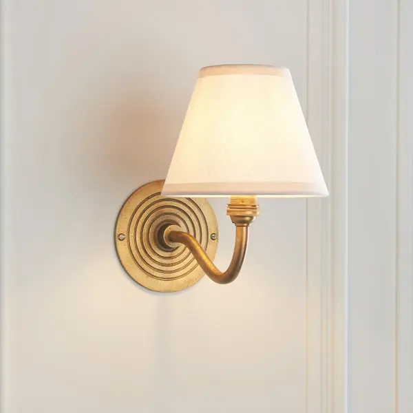 Ripple Brass Curved Wall Bracket Only