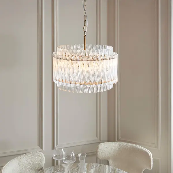 Brenda Aged Brass 3 Light Ceiling Pendant