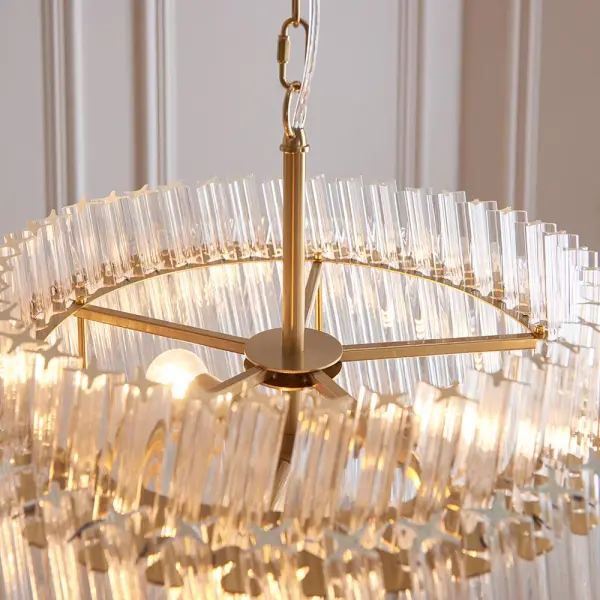 Brenda Aged Brass 3 Light Ceiling Pendant