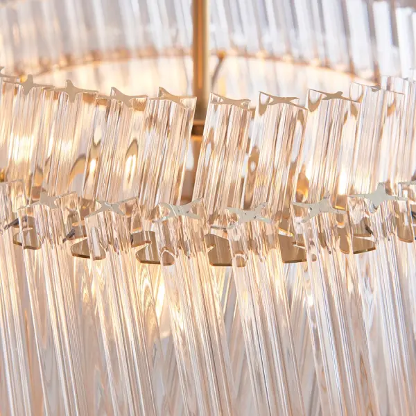 Brenda Aged Brass 3 Light Ceiling Pendant