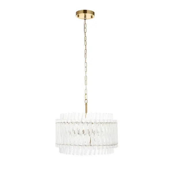 Brenda Aged Brass 3 Light Ceiling Pendant