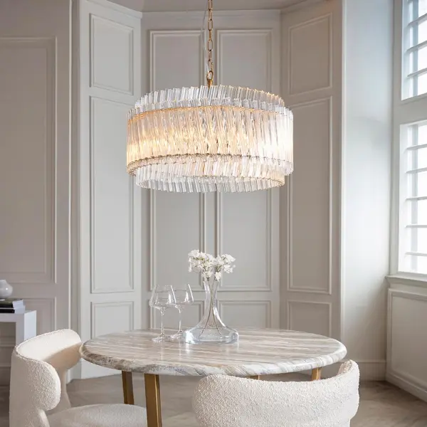 Brenda Aged Brass 5 Light Ceiling Pendant