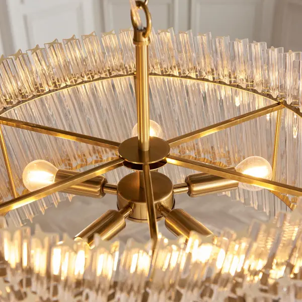 Brenda Aged Brass 5 Light Ceiling Pendant