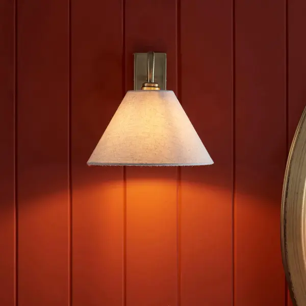 Knole Antique Brass Wall Light C/W Shade