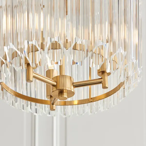 Valentina 3 Light Aged Brass Ceiling Pendant
