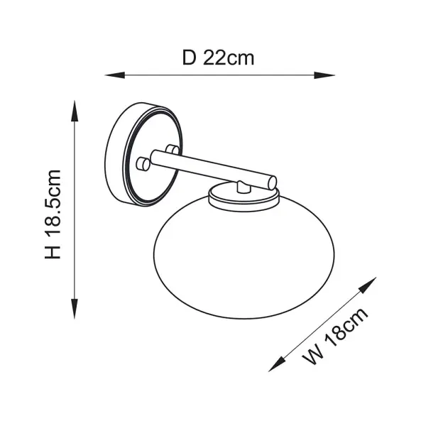 Jacob Brass Wall Light