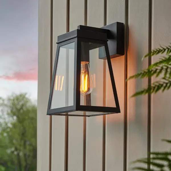 Lymington Outdoor Wall Lantern in Black IP44