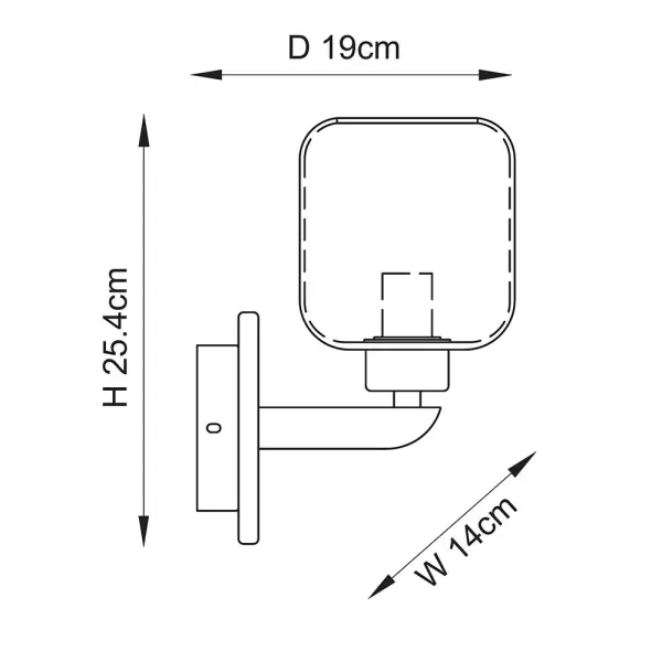 Travi White Volaskas Marble Wall Light C/W Clear Glass Shade