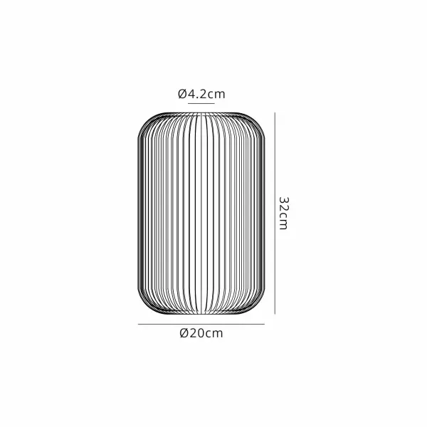 Meel 20cm Cylinder Champagne Glass Shade
