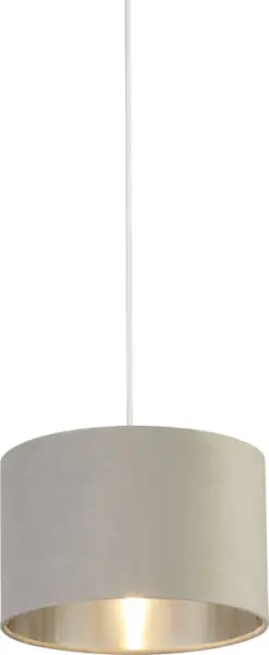 Light Grey Velvet with Silver Linner 28cm