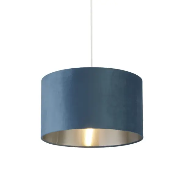 Teal Velvet with Silver Linner 38cm