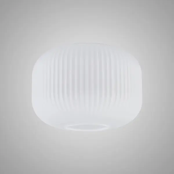 Meel 30cm Pumpkin Opal Ribbed Glass