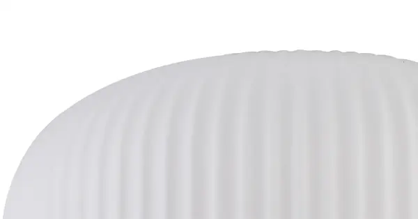 Meel 30cm Pumpkin Opal Ribbed Glass
