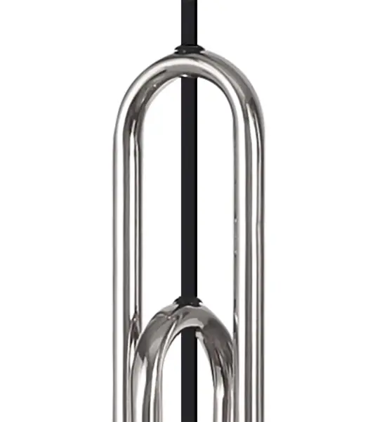 Meel 3 Light Polished Nickel Bar Pendant