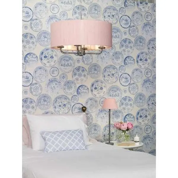 Sloane 4 Light Pendant with Bespoke Drum Shade