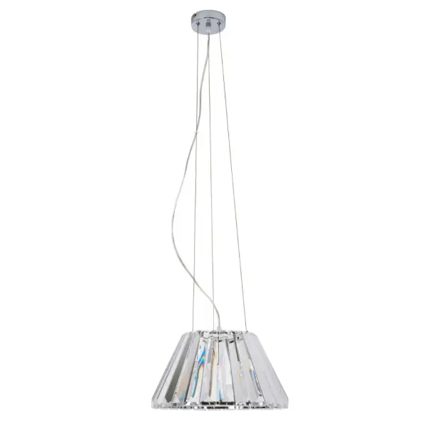 Senza 1 Light Polished Chrome Crystal Pendant