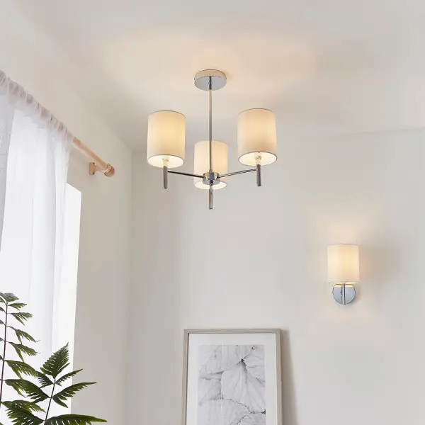 Brio 3-Light Polished Chrome Fitting