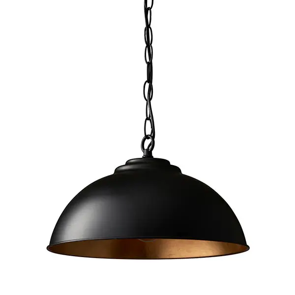 Colman Matt Black Single Pendant