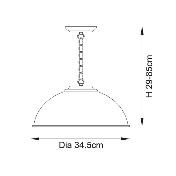 Colman Matt Black Single Pendant
