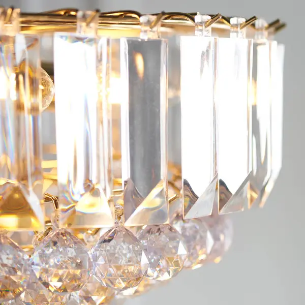 Fargo 6 Light Brass Pendant