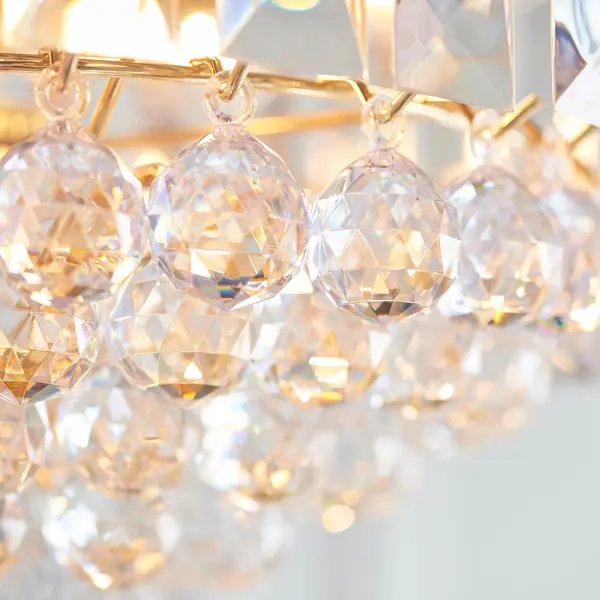 Fargo 6 Light Brass Pendant