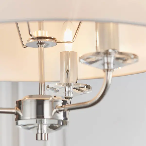 Nixon 3 Light Nickel Pendant