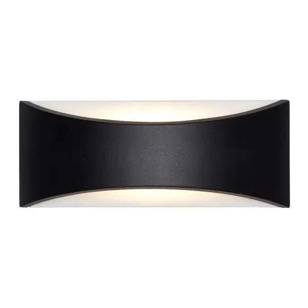 Vulcan 300mm Black Up & Down Light IP65 CCT