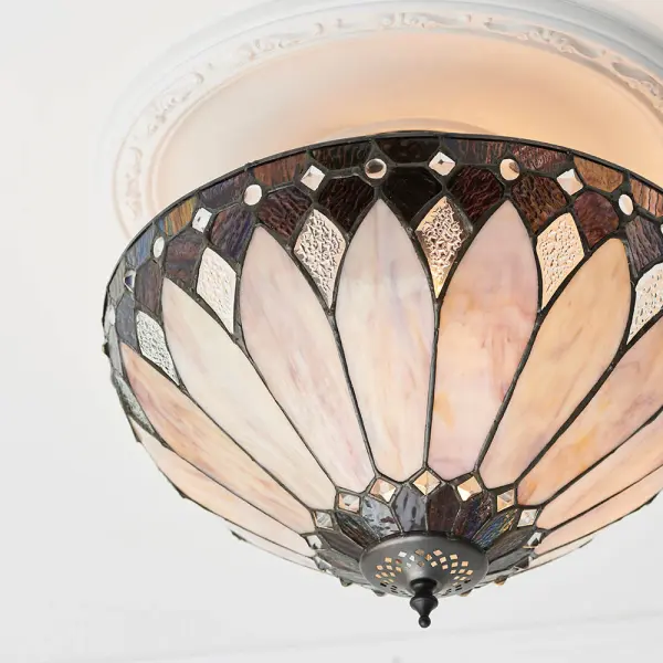 Brooklyn Medium 3 Light Semi Flush