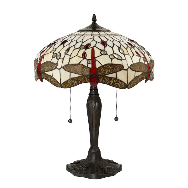 Dragonfly Beige Medium Table Lamp