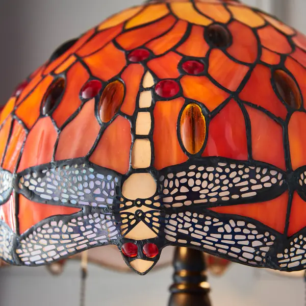 Dragonfly Flame Small Table Lamp