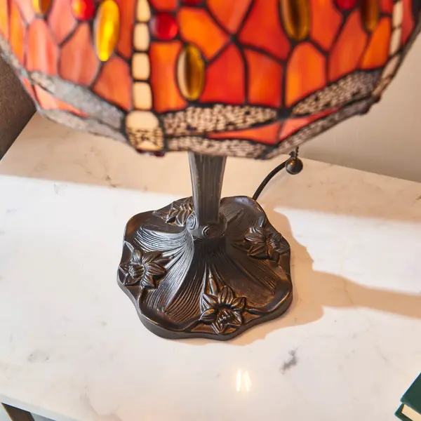 Dragonfly Flame Small Table Lamp
