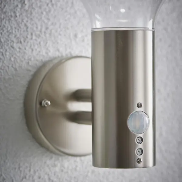 Roko Stainless Steel PIR Wall Light IP44