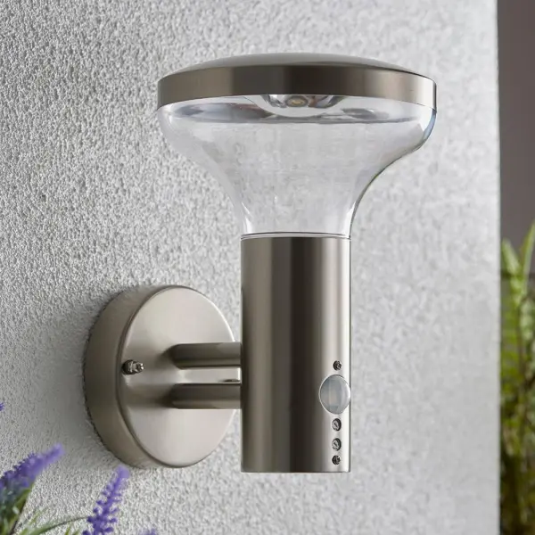 Roko Stainless Steel PIR Wall Light IP44