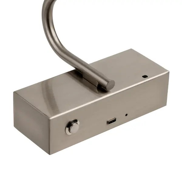 Rechargeable Brushed Steel Picture Light