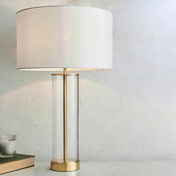 Lessina Brushed Satin Gold Touch Table Lamp