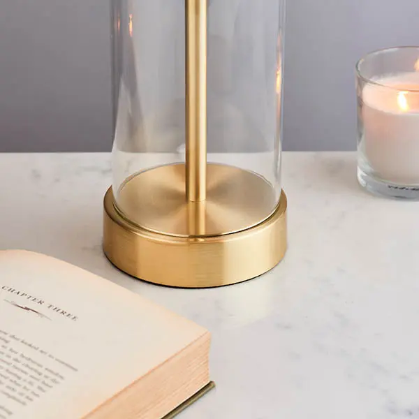 Lessina Brushed Satin Gold Touch Table Lamp