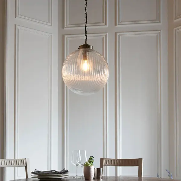 Brydon Large Antique Brass Pendant