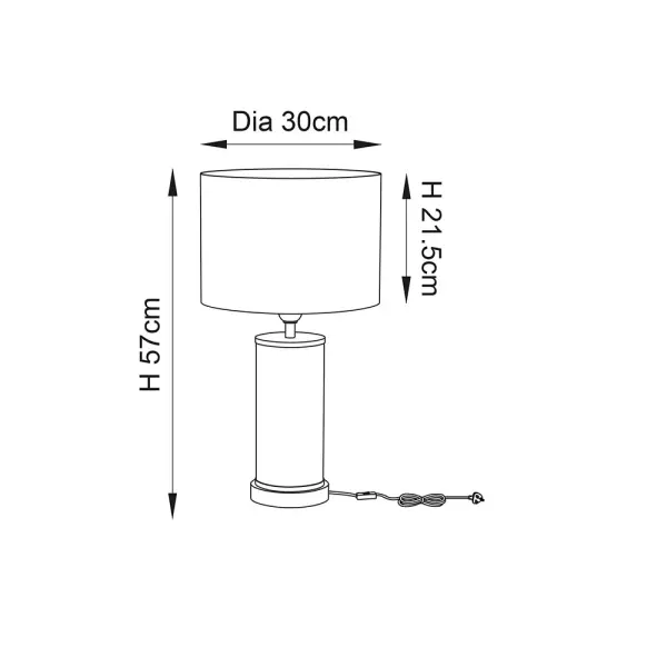 Indara Table Lamp C/W Shade
