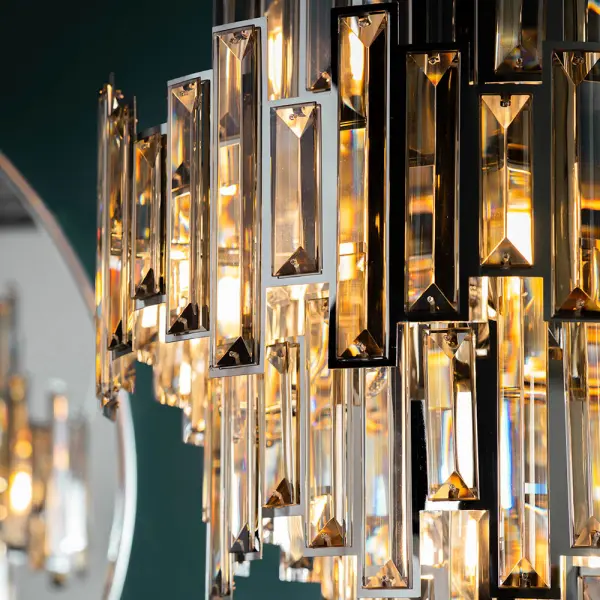 Viviana 12 Light Polished Chrome & Champagne Crystal Pendant