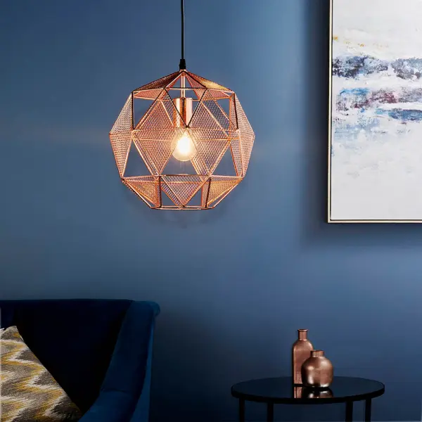 Armour Single Copper Pendant