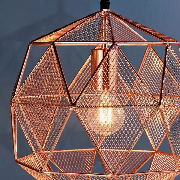Armour Single Copper Pendant