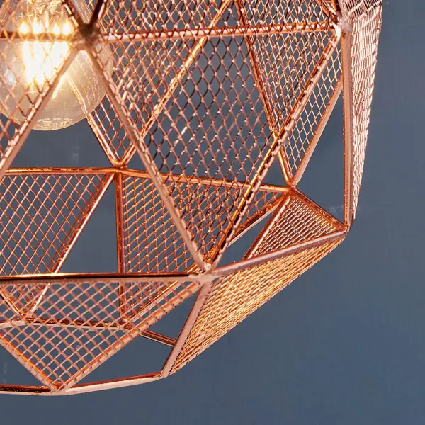 Armour Single Copper Pendant