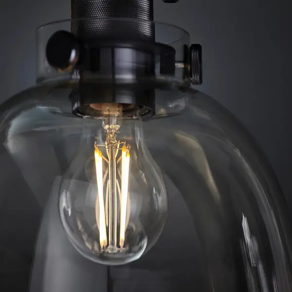 Belle Flush Light in Matt Black