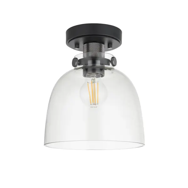 Belle Flush Light in Matt Black
