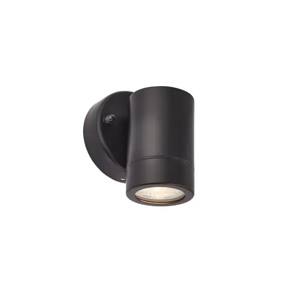 Palin Single Downlight in Matt Black IP44