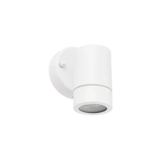 Palin Single Downlight in Matt White IP44