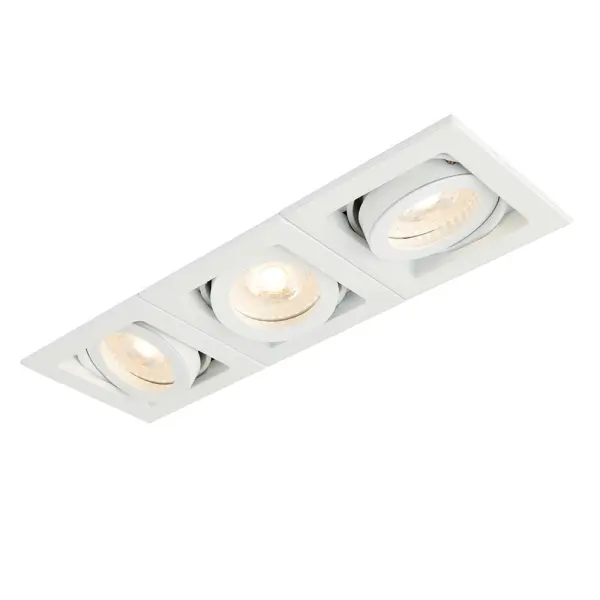 Xeno Triple Downlight in Matt White