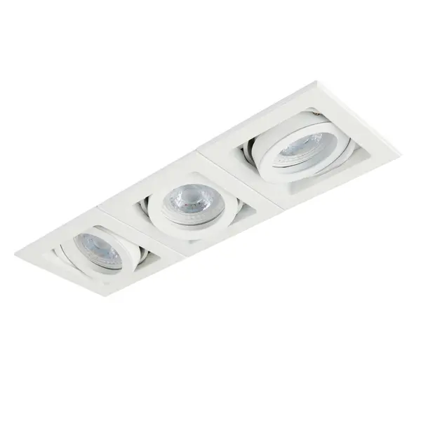 Xeno Triple Downlight in Matt White